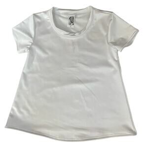 NWT Erdg Design Yoga‎ white tee size 6